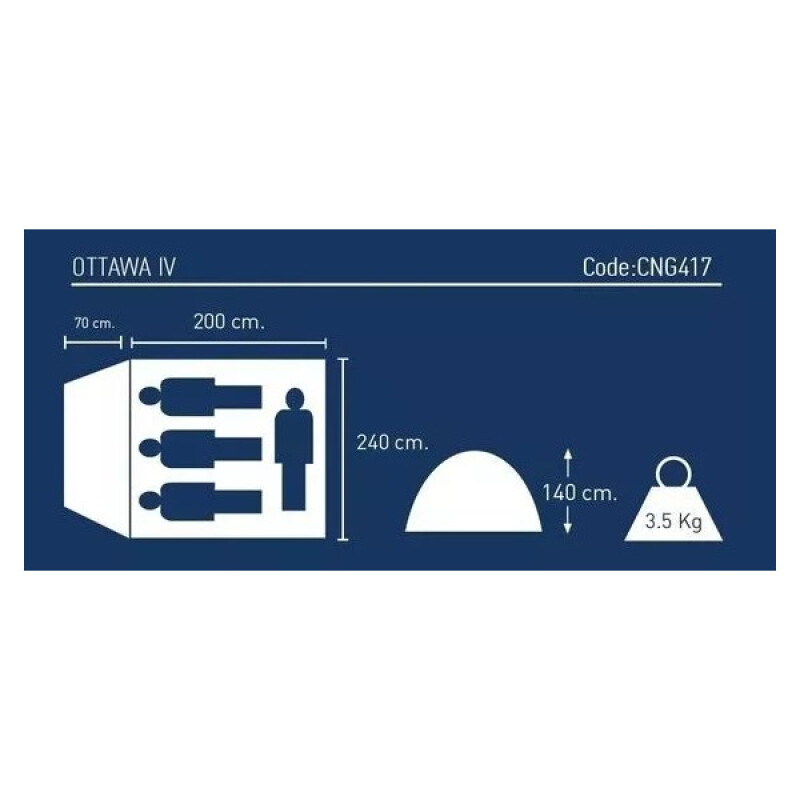 Carpa National Geographic Ottawa 4 personas Carpa National Geographic Ottawa 4 personas
