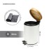 Cesto de basura 3 Litros Tacho Residuos Papelera Extraíble Acero Inoxidable Imback Color Blanco Cesto de basura 3 Litros Tacho Residuos Papelera Extraíble Acero Inoxidable Imback Color Blanco
