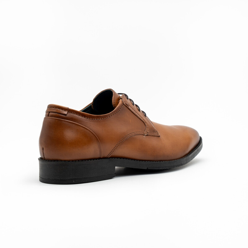 ZAPATO CON CORDON DE VESTIR NAPA VINCENZA WHISKY HAVANA