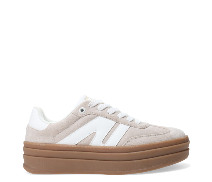 Deportivo AKOK con plataforma Beige