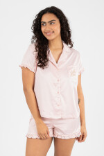 Pijama happy ruffle Rosado