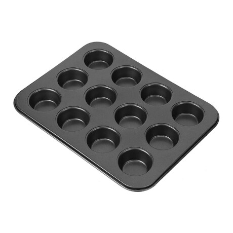 Asadera Molde de Horno Antiadherente X12 Muffins Magdalenas Gris