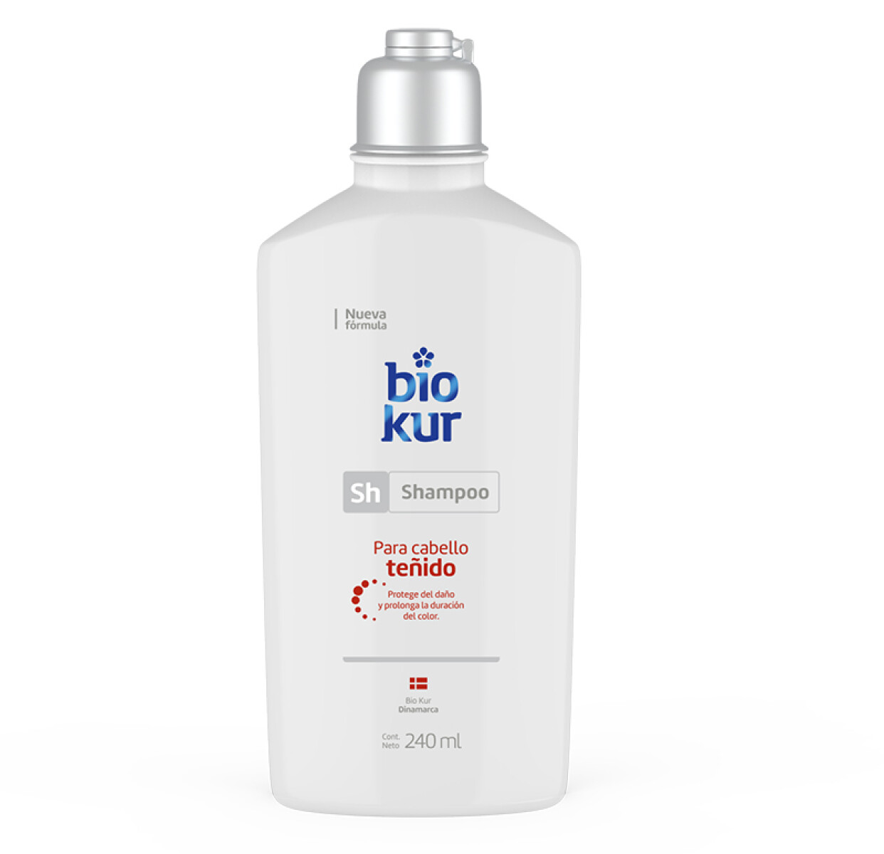 Shampoo Biokur 240 ml - Para cabello teñido 