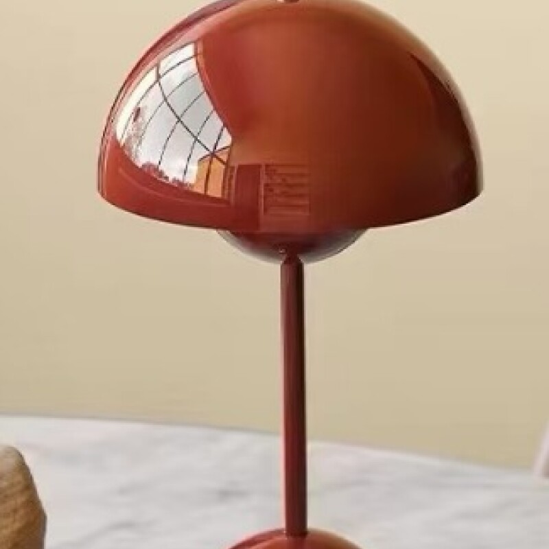 Lámpara de mesa táctil recargable Roja