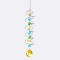 Atrapasol En Espiral De Cristal Varios Colores Amarillo