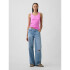 FRCH SL COTTON 2X2 LOGO TANK NEON PINK GLOW