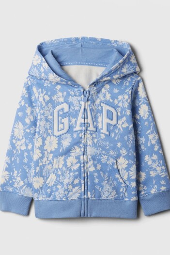 Canguro Con Cierre Logo Gap Bebé Sp Blue Floral