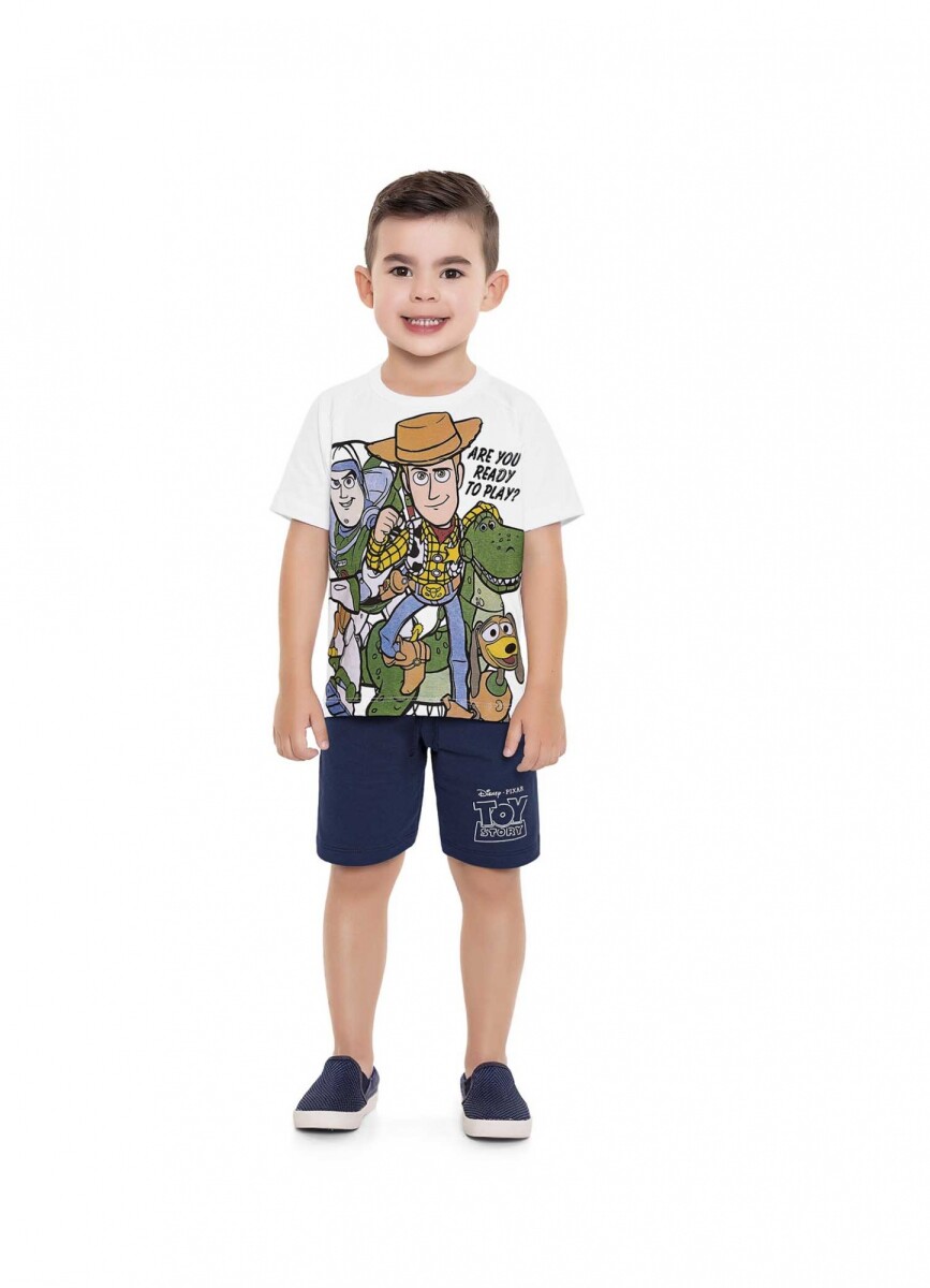 Conj. para niños (camiseta y shorts) - BLANCO 