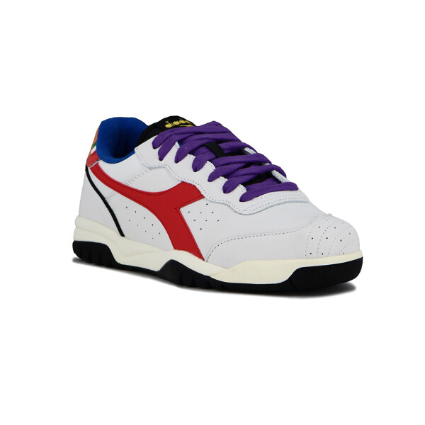 Championes Unisex Diadora Maverick Pride Blanco-rojo