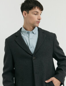 300260 SOBRETODO HARRINGTON LABEL Gris Oscuro