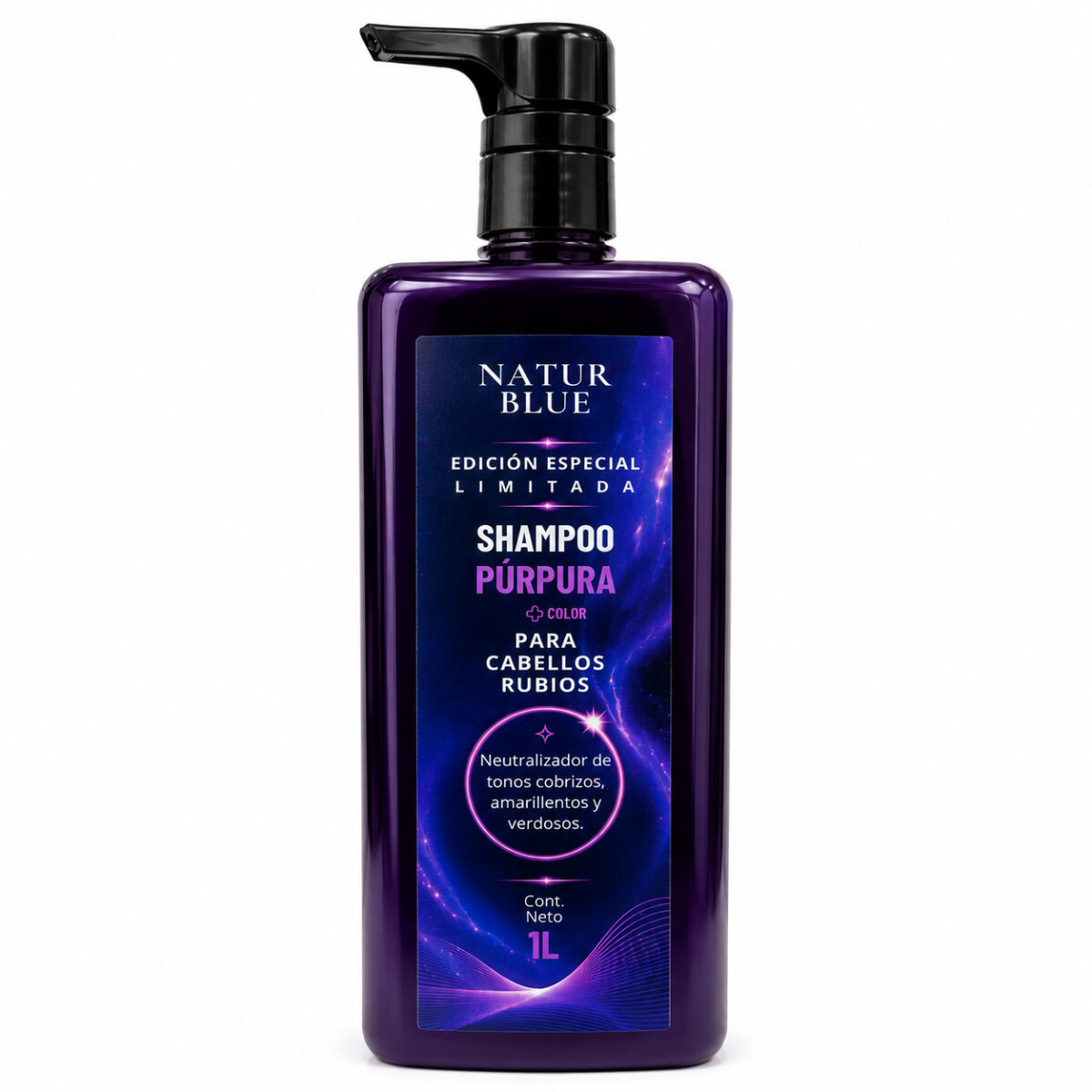 Shampoo Matizador Natur Blue Edición Especial 1L 