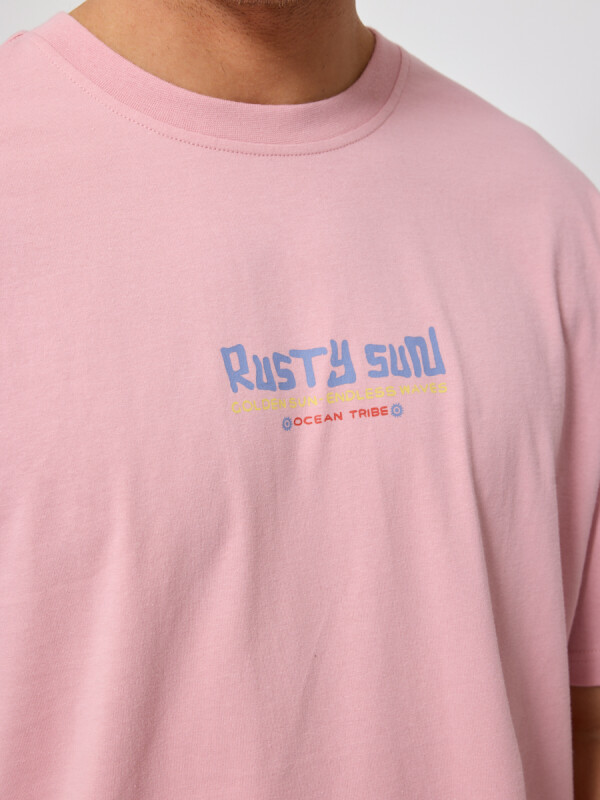 T-SHIRT EXAVI RUSTY Rosa Claro