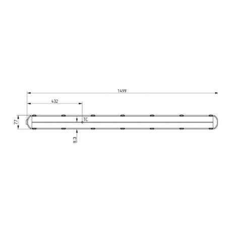 LEDVANCE DAMP PROOF PFM 58W - 4000K 8700LM Tubo LED Estanco LEDVANCE 150CM 58W 4000K IP65