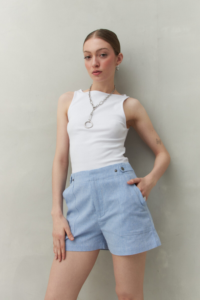 SHORT NILS Azul Melange