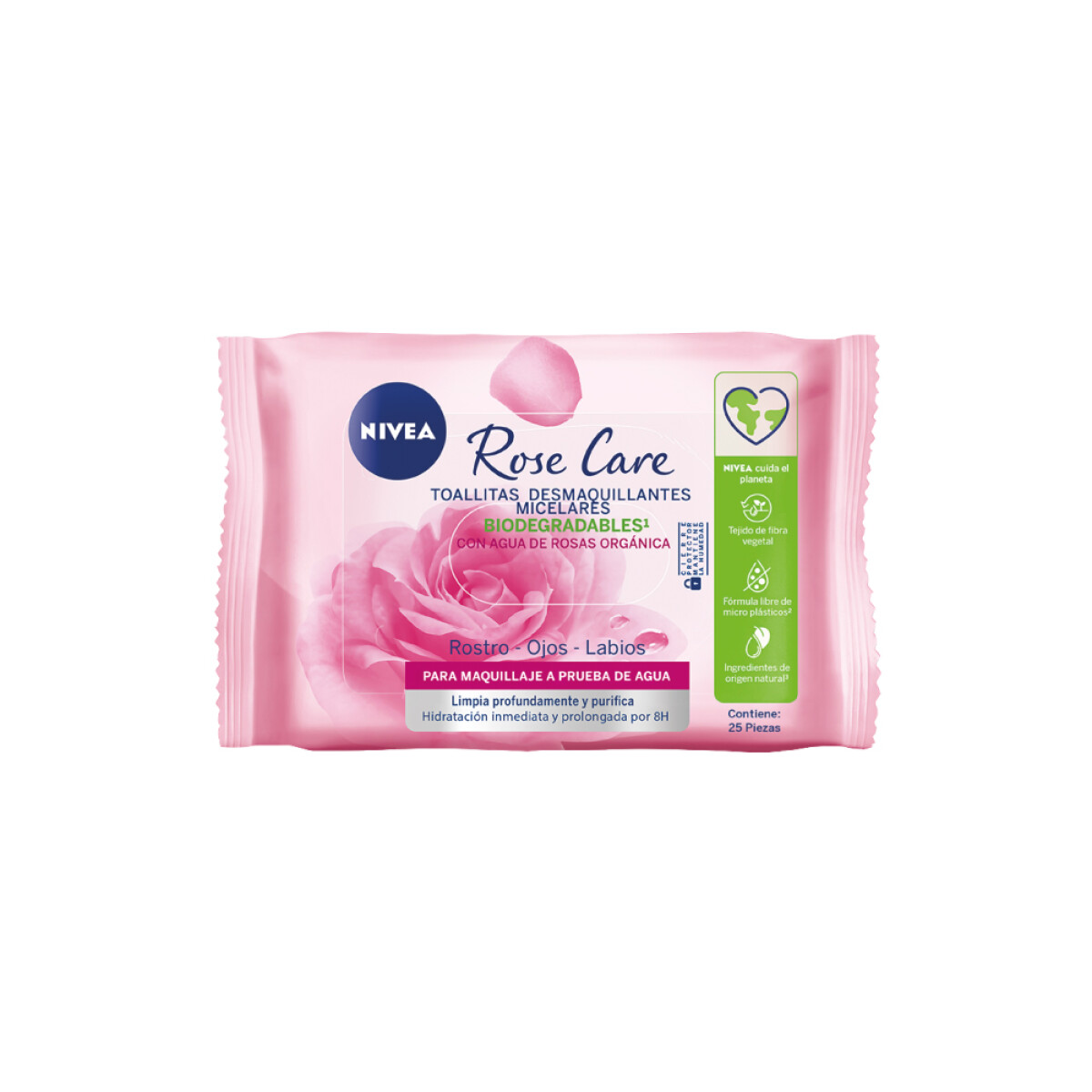 Toallitas Desmaquillantes Nivea Rose Care 25 Unidades 
