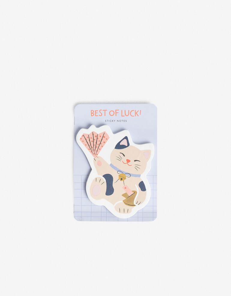 Útiles Varios Útiles Set De Notas Autoadhesivas "lucky Cats" - Combinacion Multicolor
