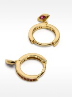 Aros Con Circonias - Plata De Ley 925 rosa