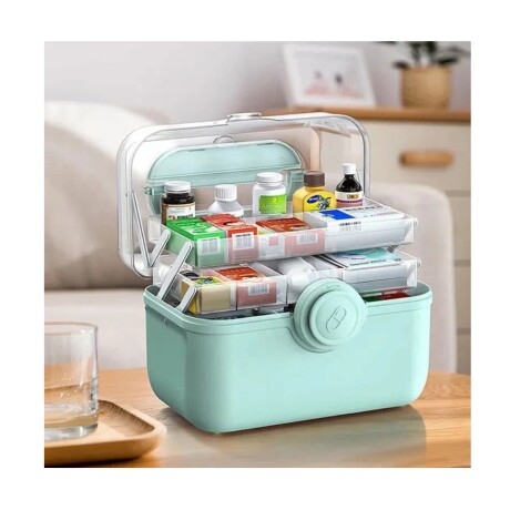 CONTENEDOR BUCKET ORGANIZADOR DE MEDICAMENTOS 3 DIVISIONES\n 34*15*21.5CM 001