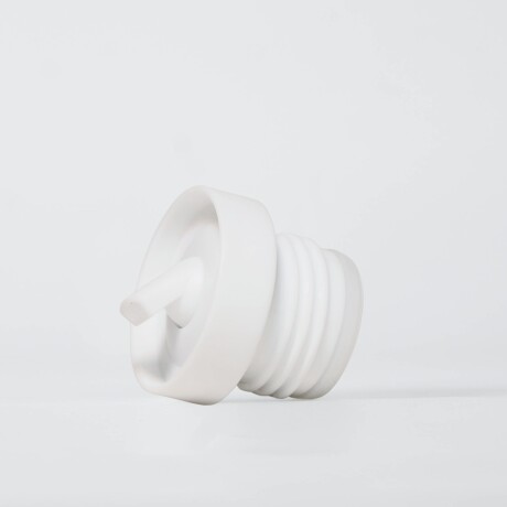 Termo brío premium 1 litro con pico cebador en acero inox Blanco