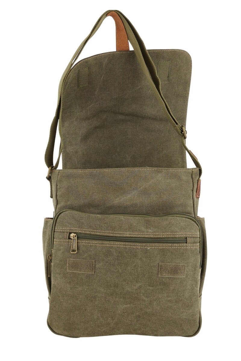 Morral clásico de lona Verde