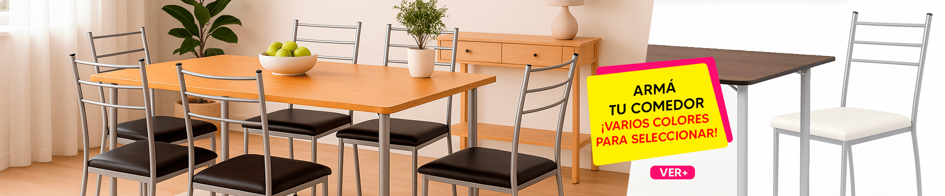 ¡Armá tu juego de comedor!