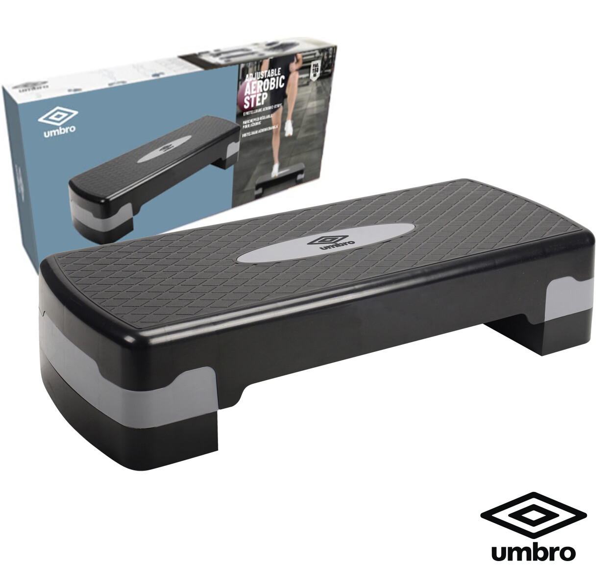 Escalon Umbro Aerobic STEP - Negro - Gris 