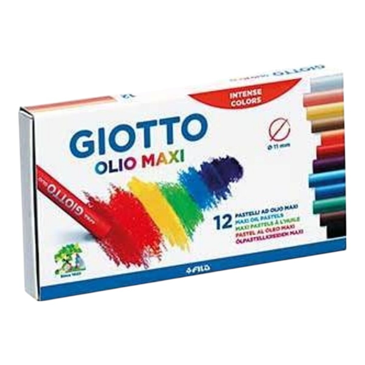 Giotto Olio Maxi 12 Colores Oleopastel 