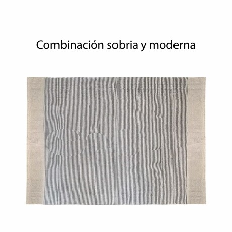 Alfombra Grande Natural Centro Carbón Moderna Natural