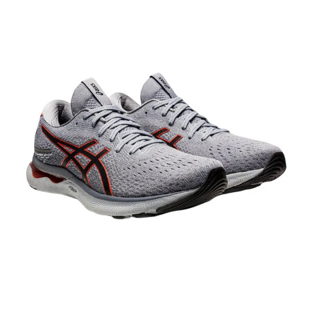Championes Asics Gel Nimbus 24 Grey & Red