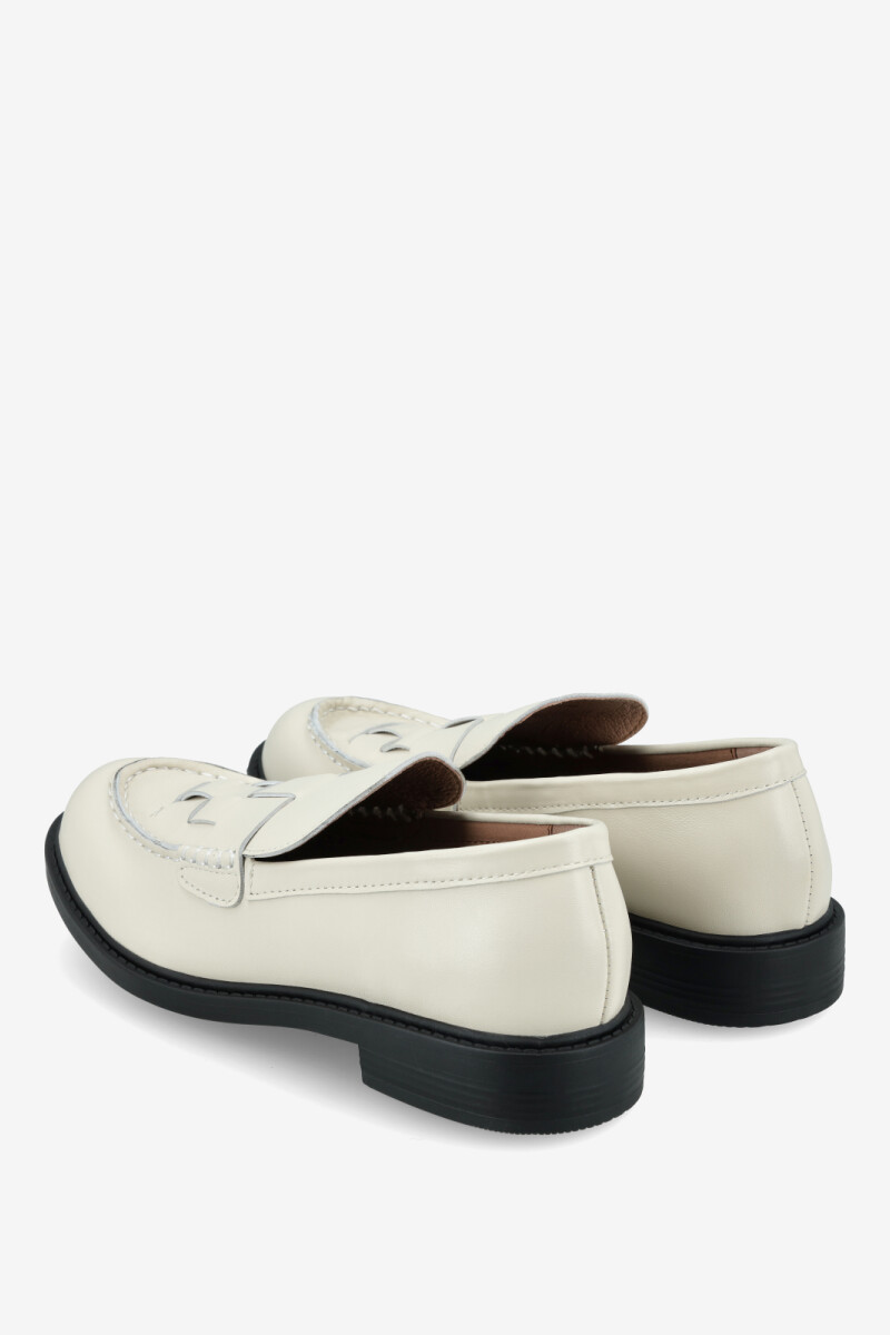 MOCASIN BOX WEAVE LOAFER 25 Blanco