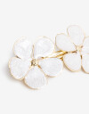 Hebillas Francesas Flores Set De 2 Hebillas Francesas Flores Metal Con Enamel - Combinacion Bicolor