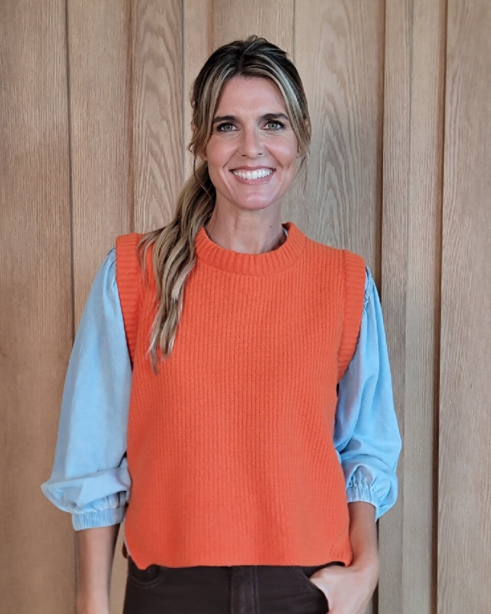 Chaleco Olivia Lambswool - Naranja 