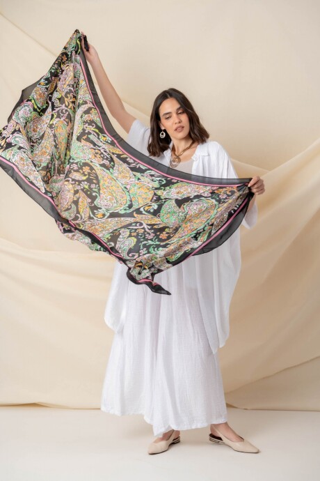 PAÑUELO ARABESQUE Negro
