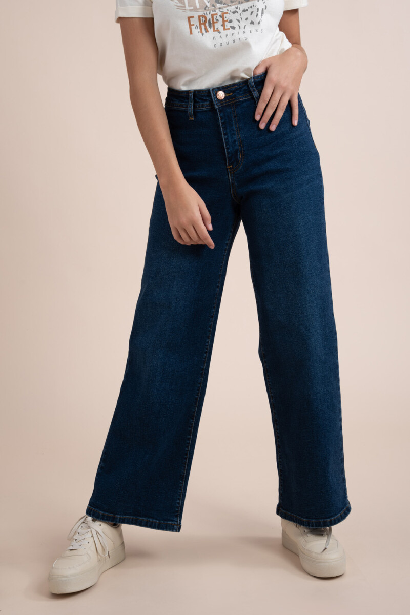 Pantalón ancho Azul