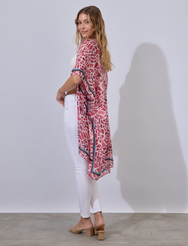 Kimono Printed MULTI/ROSA