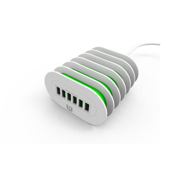 CARGADOR INTELIGENTE STANDARD "ROCA" 7A 6 USB CARGADOR INTELIGENTE STANDARD "ROCA" 7A 6 USB