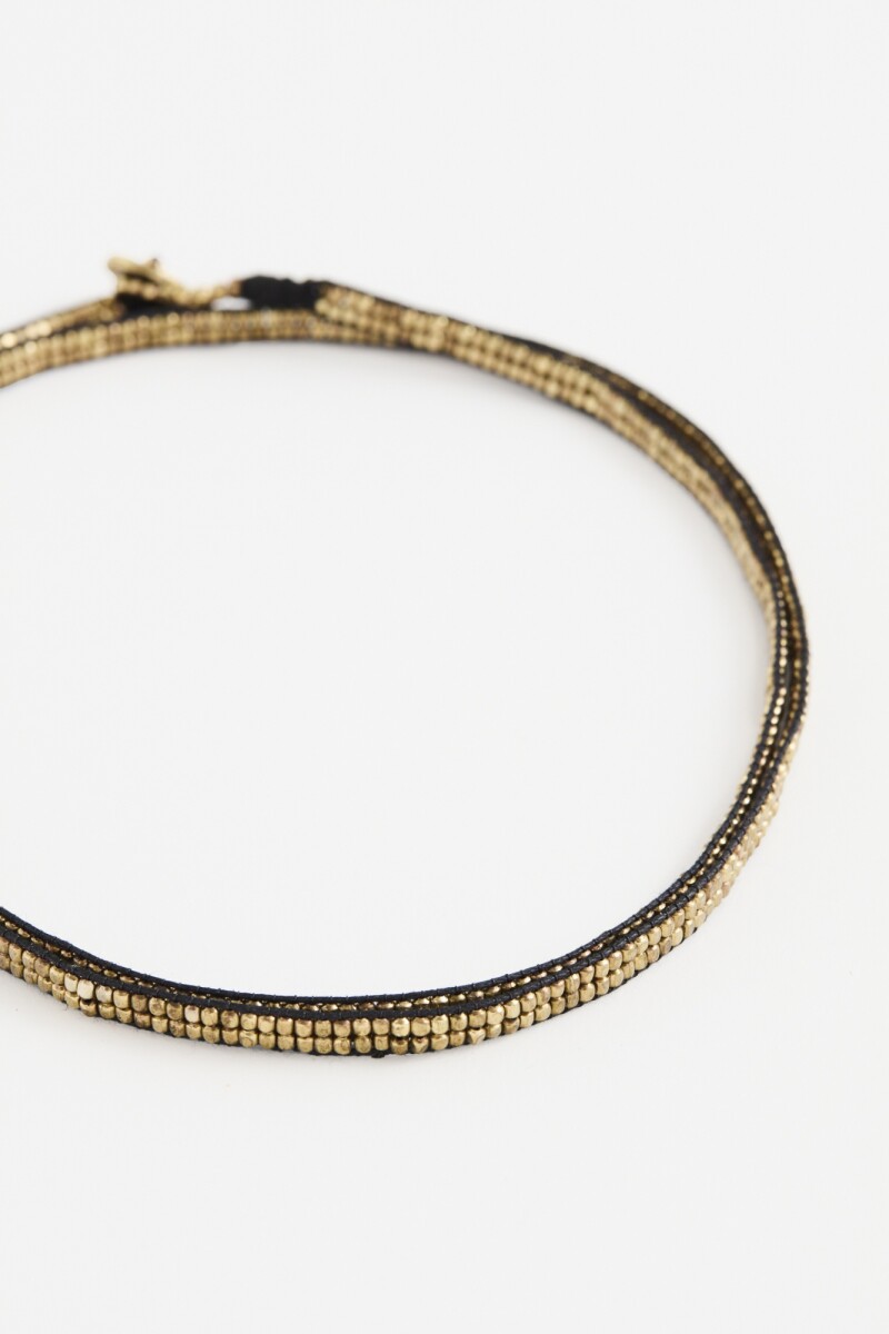 Collar Rock Beads Cobre