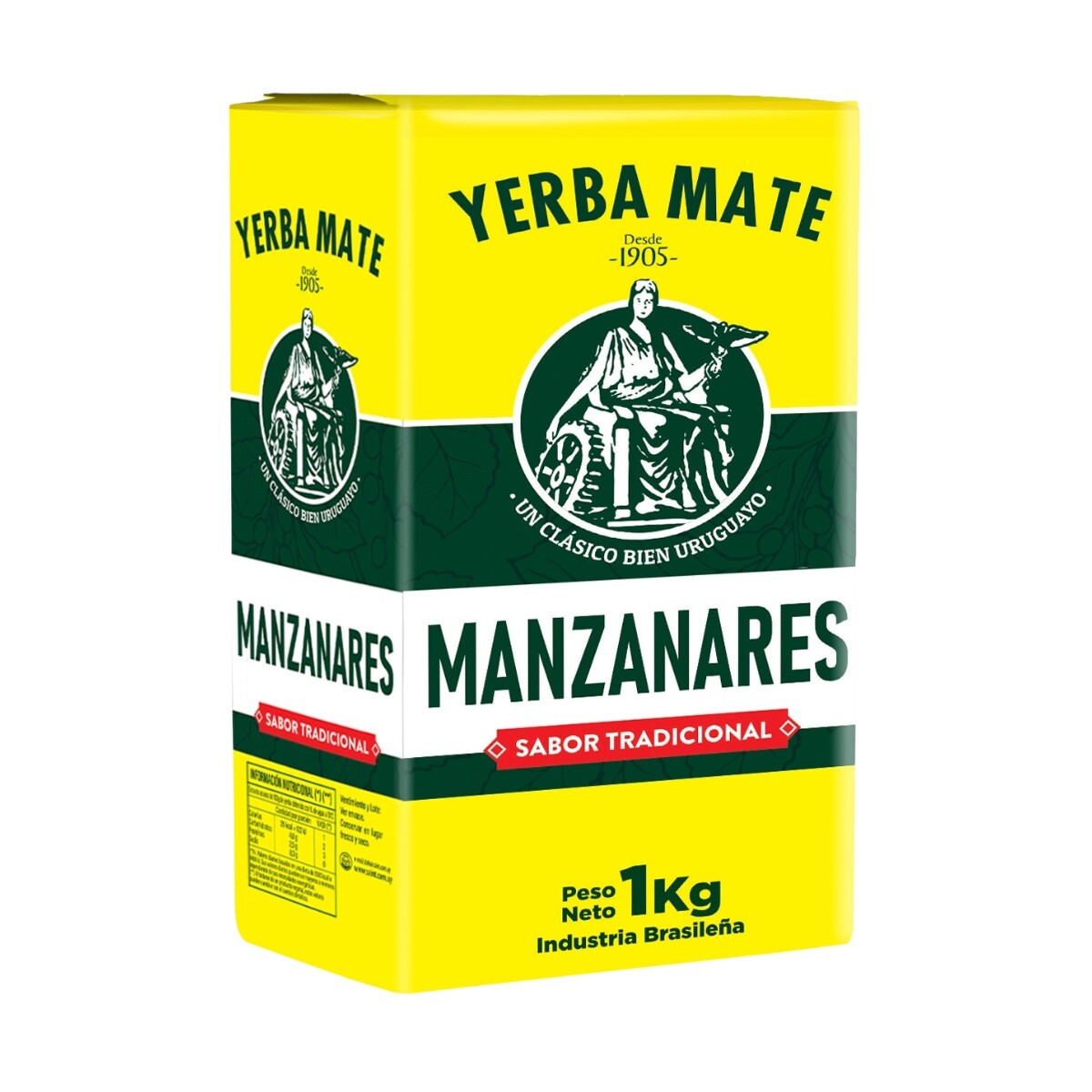 Yerba Mate Manzanares Tradicional 1KG 