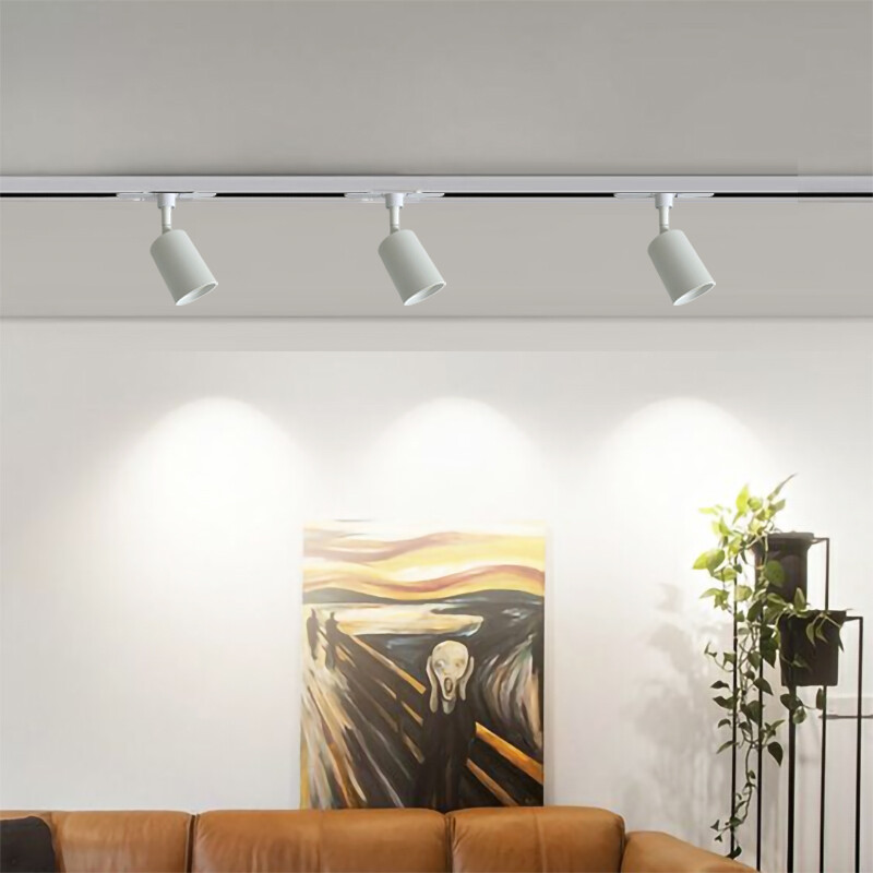 ARTEFACTO TRACK LIGHT LETICIA PARA RIEL Luminaria Track Light Leticia Blanco