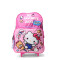 Mochila Hello Kitty 16" Con Carro Rosado - Fucsia