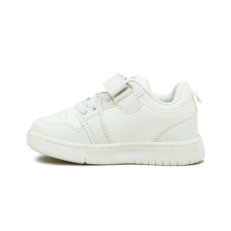 Austral Calzado Deportivo Galactic A Niño/a Acordonado Con Velcro Blanco-plata