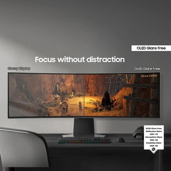 Monitor Gamer Samsung Odyssey G9 49` Oled Dqhd 240hz MONITOR SAMSUNG ODYSSEY G9 49" 956 240HZ