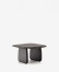 Mesa auxiliar Pirita de madera maciza de roble con acabado negro 70,6 x 70 cm FSC 100%