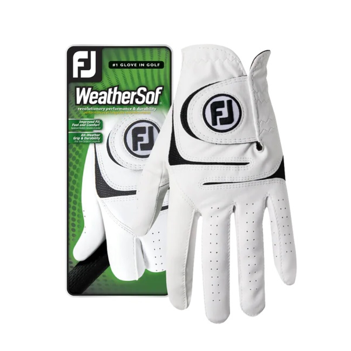 GUANTES FOOTJOY HOMBRE WEATHERSOF - Regular Right - White/Black 