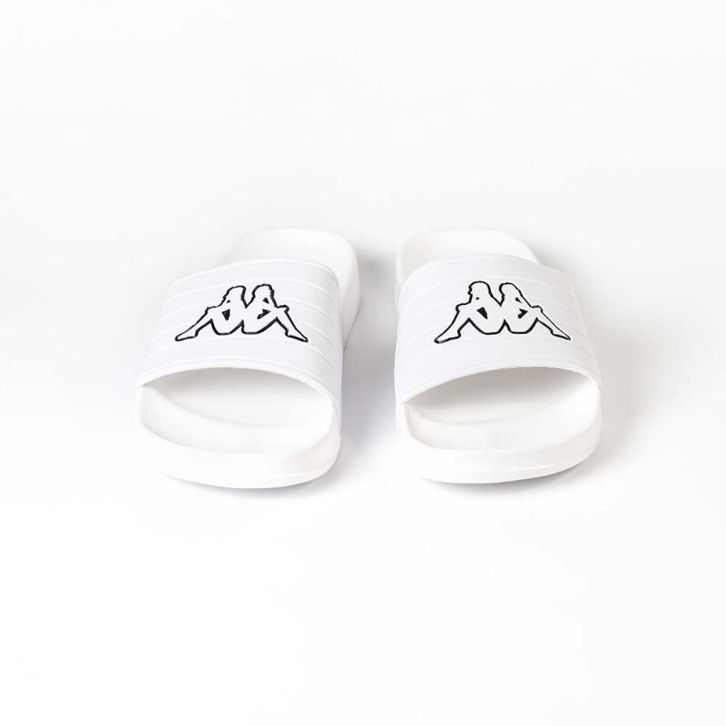 Sandalias Logo Matese Unisex White - Black