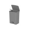 Papelera con pedal 30L Gris