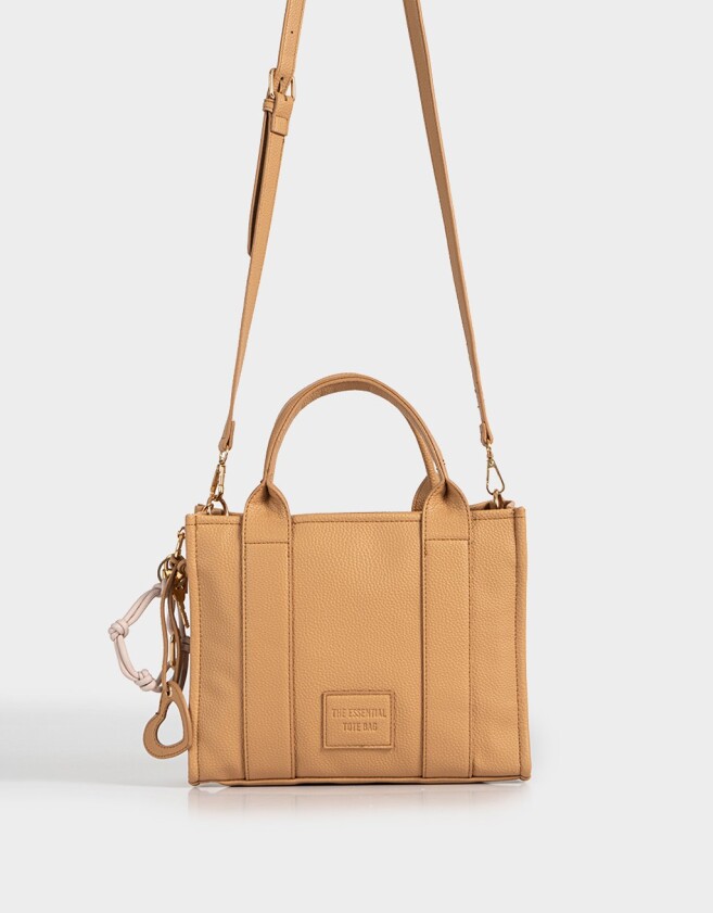 City Cartera City Cuerina - Marron Camel
