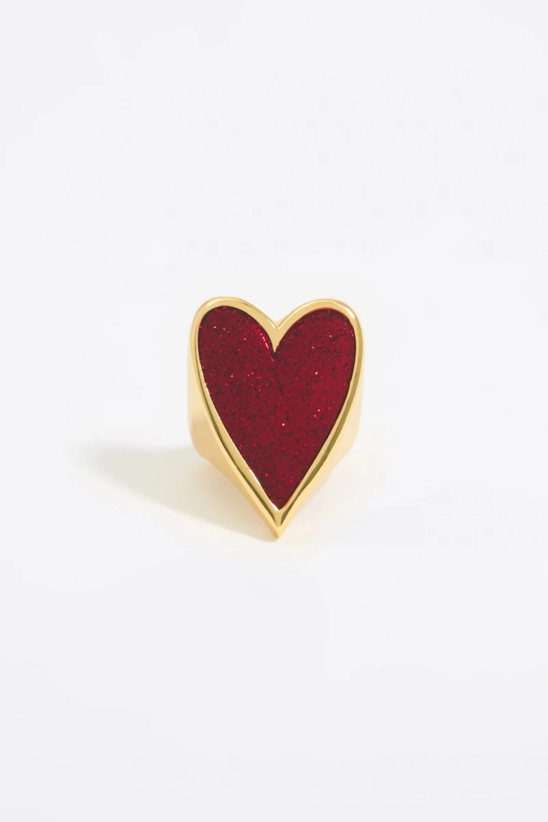 ANILLO CORAZÓN Rojo
