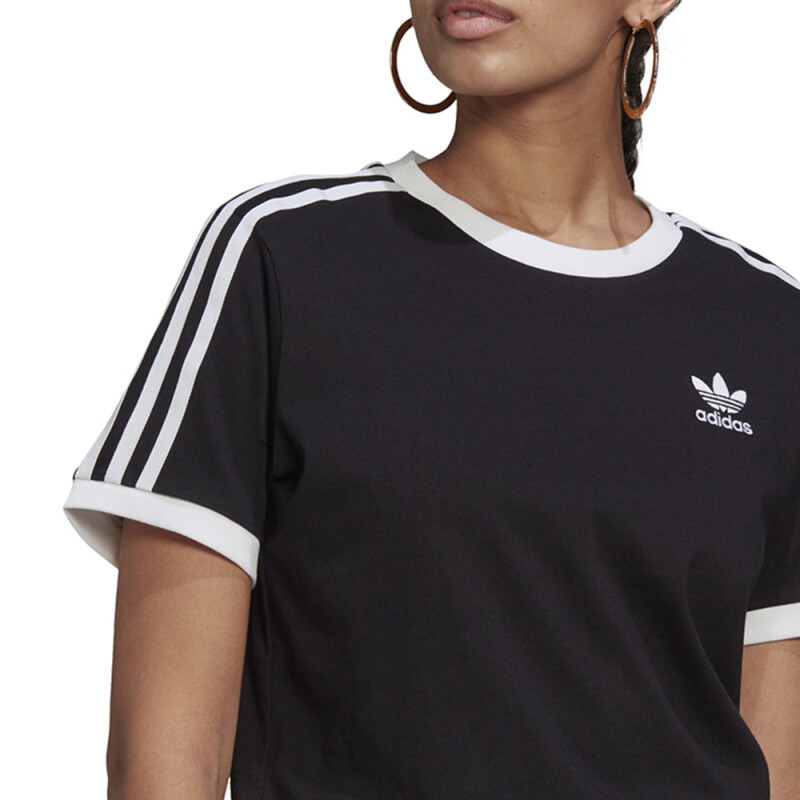 REMERA adidas 3 STRIPES Black/White
