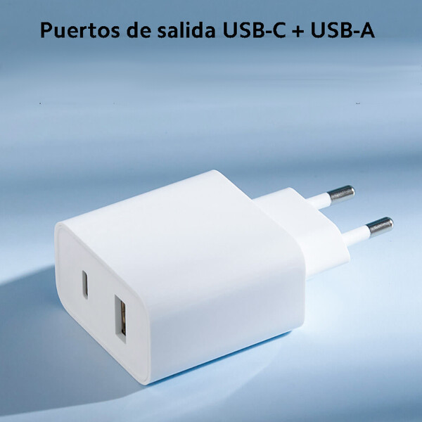 Cargador Xioami Mi 33w Tipo A + Tipo C CARGADOR XIAOMI MI 33W USBC USBA